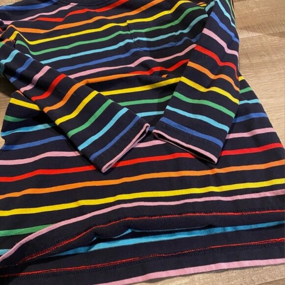 Primary 8-9Y Long Sleeve Shirt Bundle Purple Rainbow Stripe - Picture 7 of 12